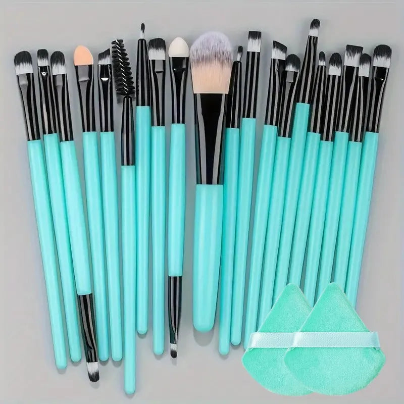 Conjunto de pincéis de maquiagem com 20 peças, pincel delineador, pincel de mistura, pincéis de maquiagem para bochechas, pincel de base cosmética para olhos, conjunto de pincéis de maquiagem